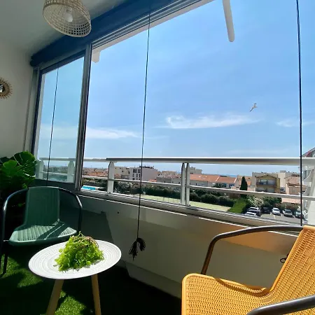 *les Voiliers, Studio, Vue Sur Mer, Wifi, Parking* Appartamento Mauguio
