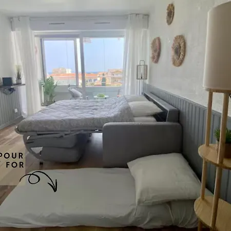 *les Voiliers, Studio, Vue Sur Mer, Wifi, Parking* Mauguio